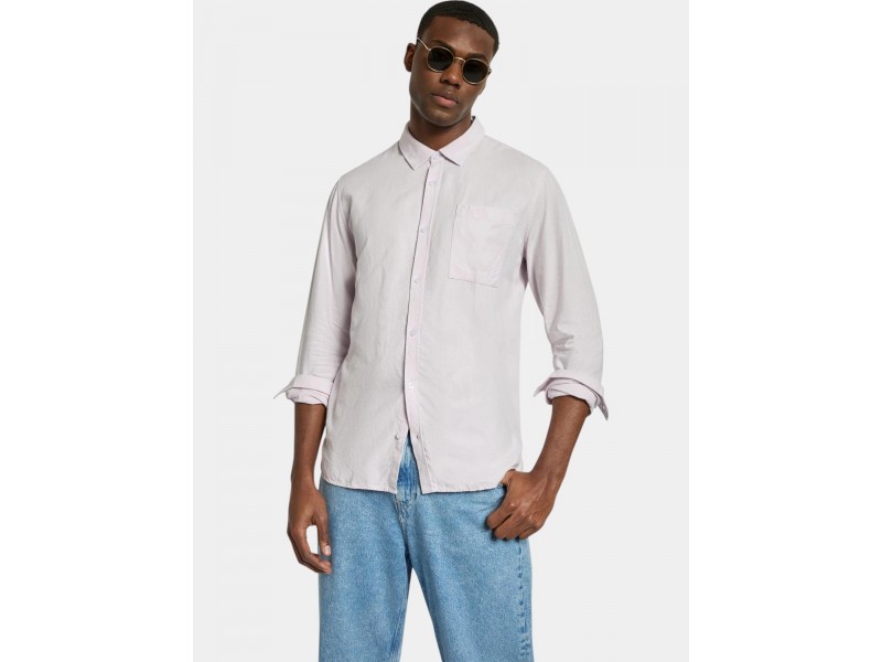 Nautica Barias férfi ing - lila (55% vászon / 45% viszkóz)