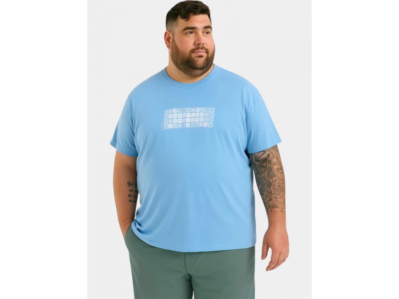 Nautica Bodmin B&T férfi póló - 483 Natural Blue