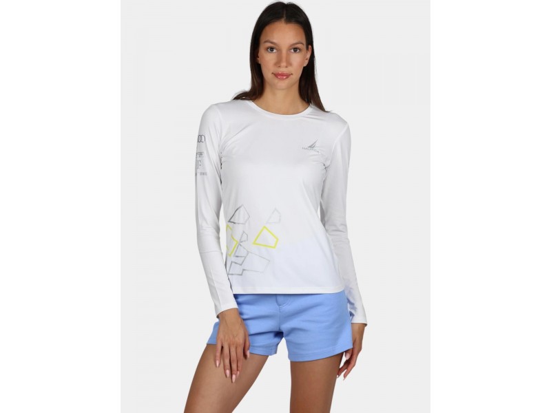 Nautica Lisa 2 LS női hosszú ujjú póló - fehér