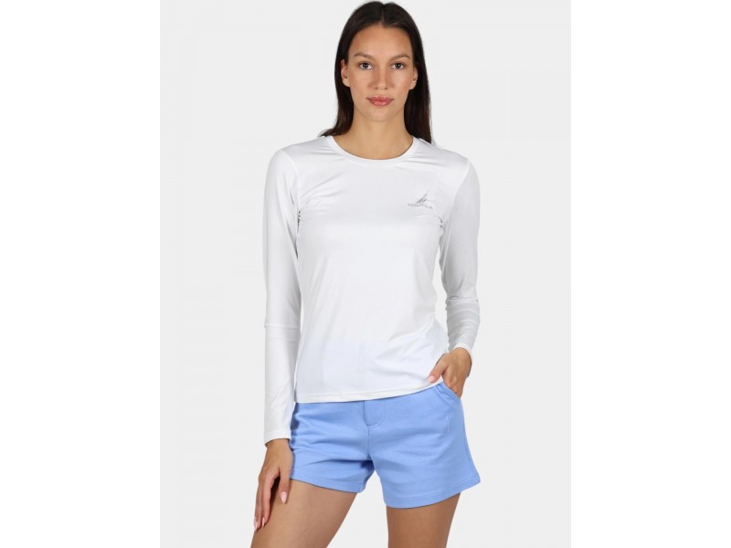 Nautica Lisa LS női hosszú ujjú UV póló - fehér