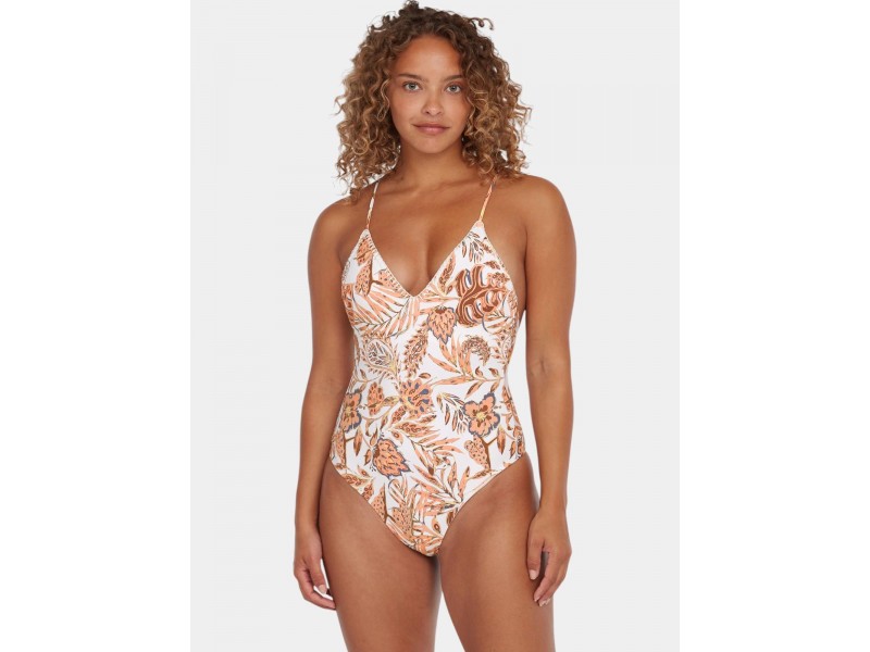O'Neill Saltwater Jaida horgolt női fürdőruha - Orange Jungle