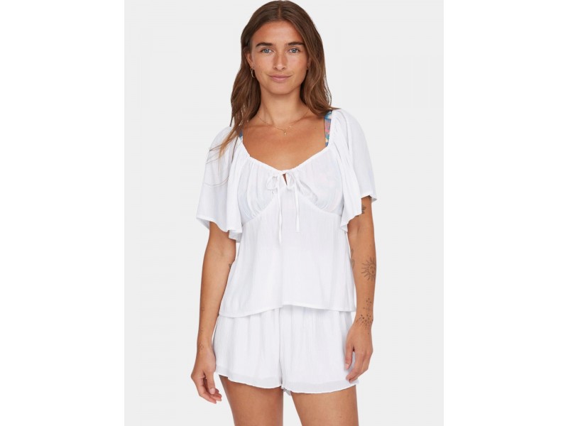 O'Neill Hughes Woven Top D — 11010 Snow White