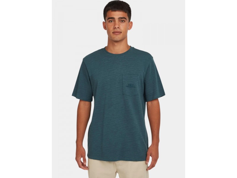 O'Neill férfi mellzsebes póló — alma steel