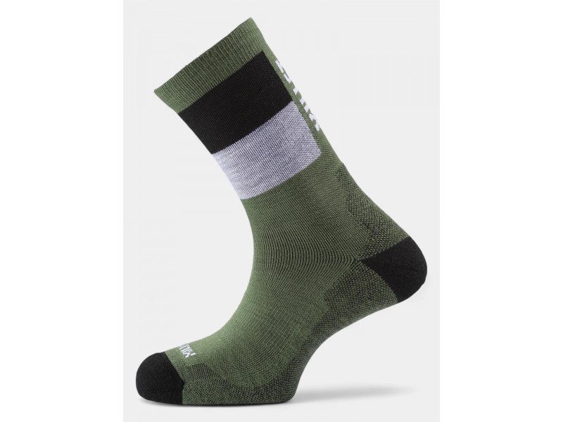 Millet Seneca Mid férfi túrazokni - fekete/bottle (9305)