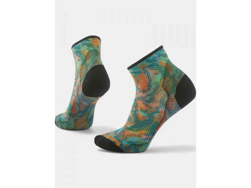 Smartwool női Bike Zero Music Print bokazokni - k11 honey gold