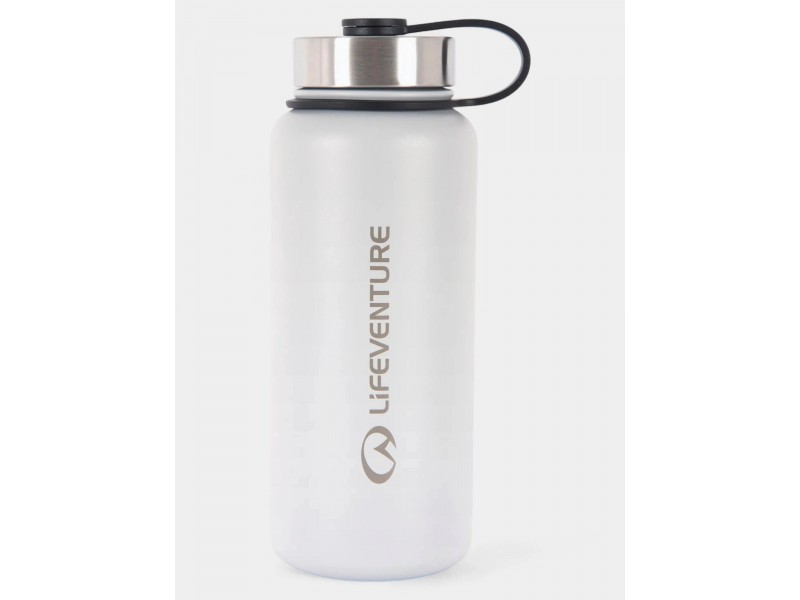 Lifemarque 1L rozsdamentes acél palack - szürke