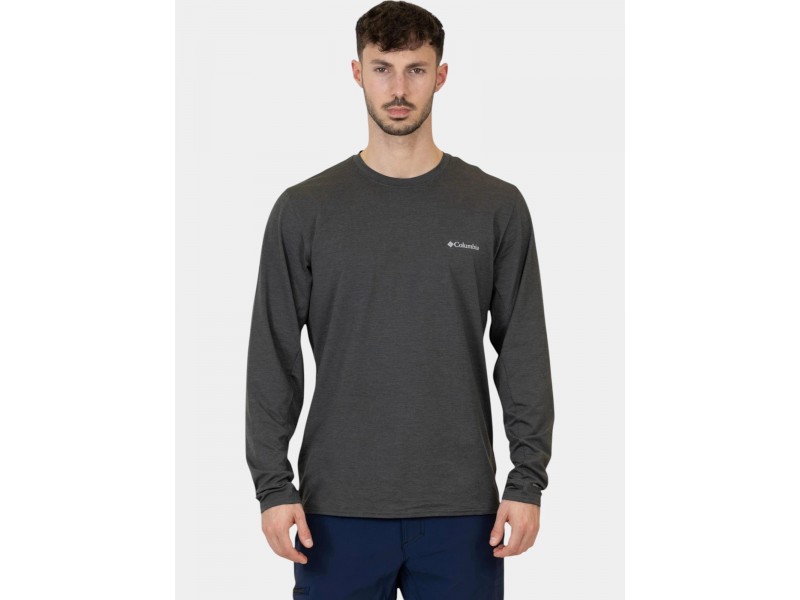 Columbia Tech Trail Long Sleeve Crew II D - 011-shark