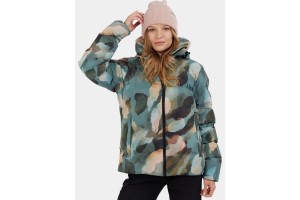 Fundango Amber női steppelt kabát - Forest Night