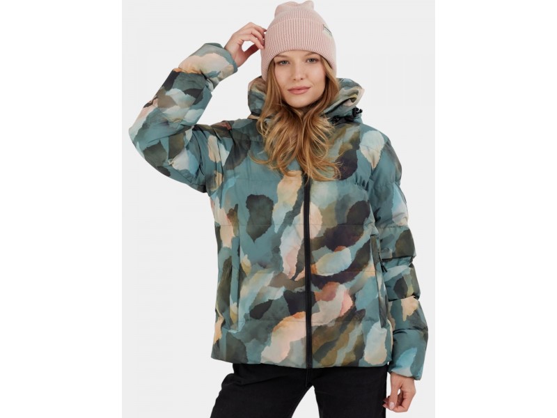 Fundango Amber női steppelt kabát - Forest Night