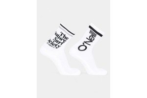 O'Neill unisex sportzokni 2 pár - fehér, logó