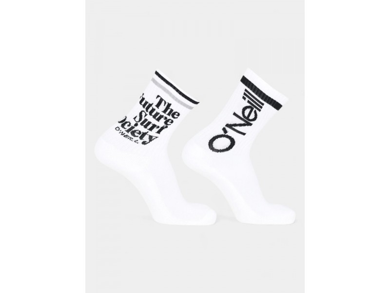 O'Neill unisex sportzokni 2 pár - fehér, logó