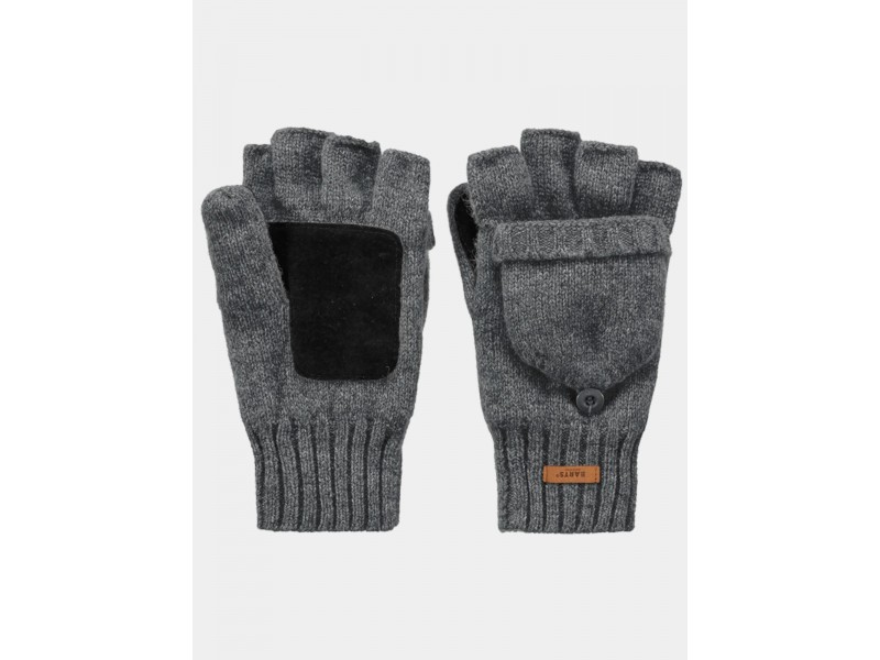 Barts Haakon Bumgloves gyapjú kesztyű - charcoal