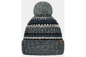 Barts Goser Beanie D - heather grey, pompon