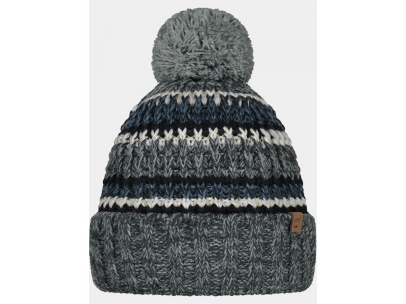 Barts Goser Beanie D - heather grey, pompon