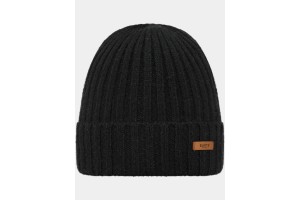 Barts Haakon Turnup férfi 100% szűz gyapjú sapka barna