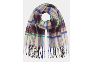 Barts Loriant női kockás sál - Aubergine