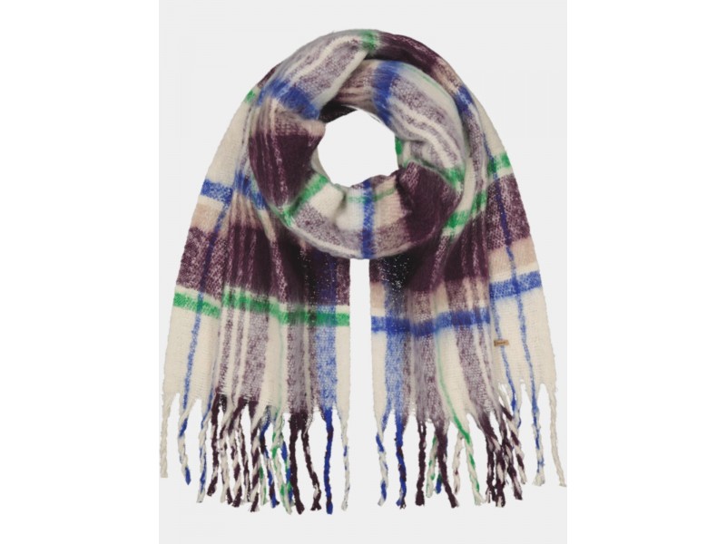 Barts Loriant női kockás sál - Aubergine