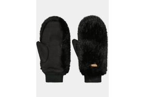 Barts Fur Mitts női fekete kesztyű
