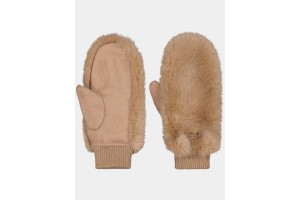 Barts Fur Mitts D - női kesztyű, light brown (24)