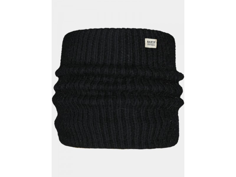 Barts Zias Col fekete körsál, kötött minta
