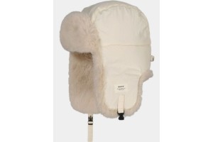 Barts Hawka Bomber női sapka – krém, műszőrme bélés