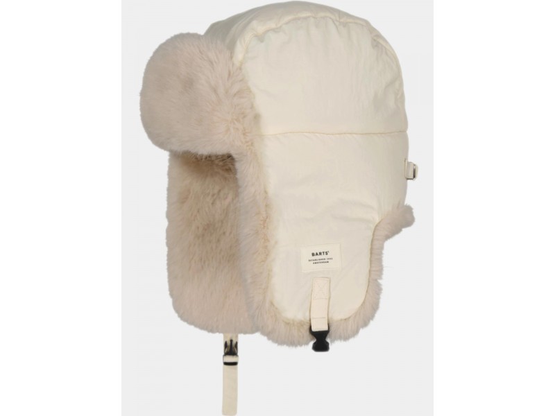Barts Hawka Bomber női sapka – krém, műszőrme bélés