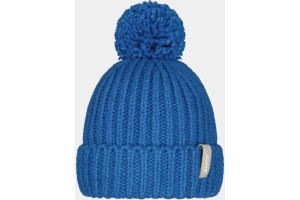 Barts Joansy Beanie D női kék sapka pom-pom