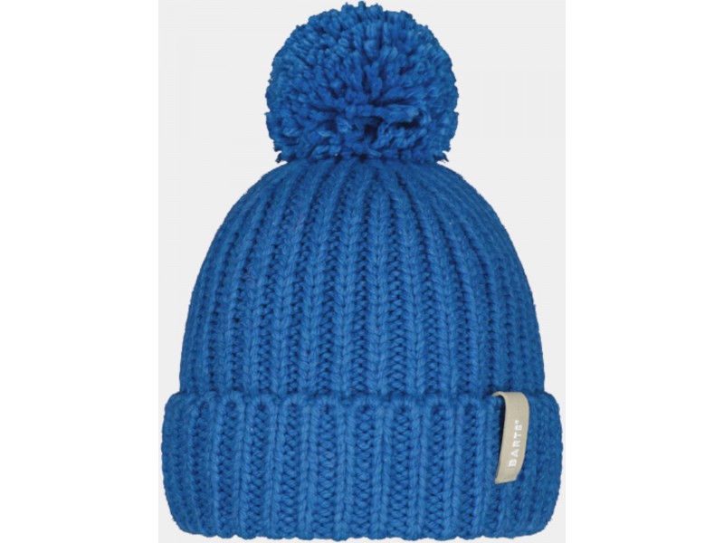 Barts Joansy Beanie D női kék sapka pom-pom
