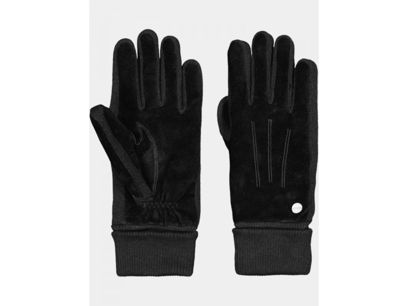 Barts Stephaney női fekete bőrkesztyű