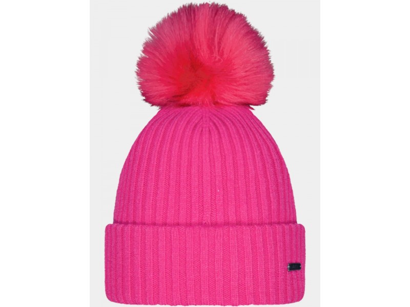 Barts Kenzie Beanie D - női sapka, hot pink, pompom