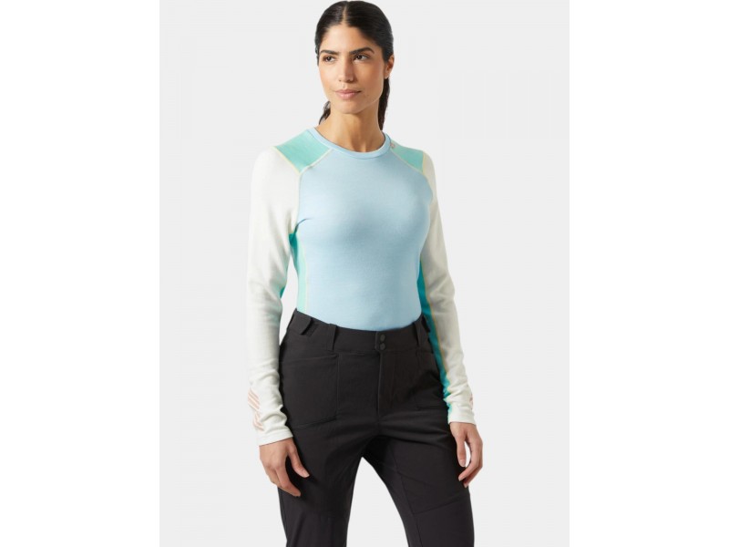 Helly Hansen női Lifa Merino Midweight Crew - light cyan