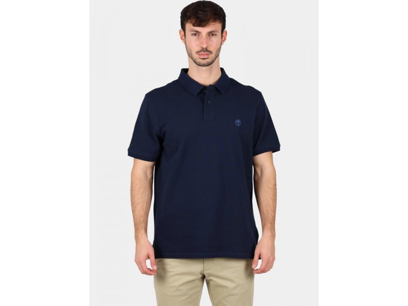 Timberland Pique rövid ujjú galléros póló - Dark Sapphire