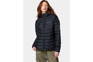 Columbia Powder Lite II női kapucnis kabát - fekete