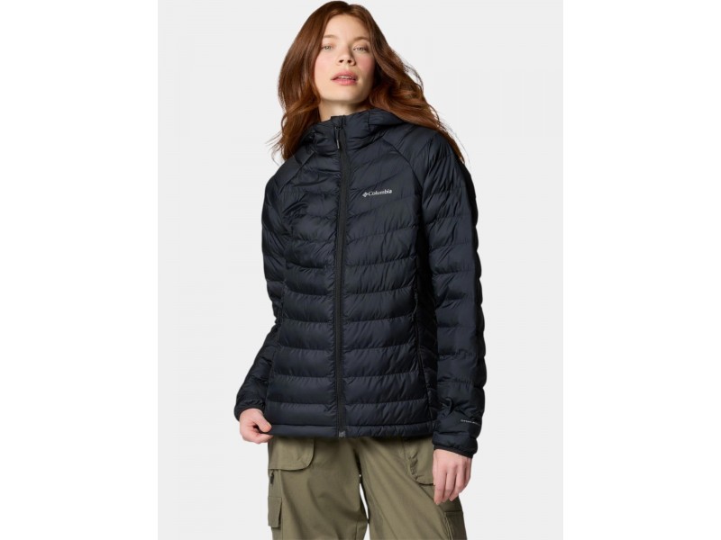 Columbia Powder Lite II női kapucnis kabát - fekete