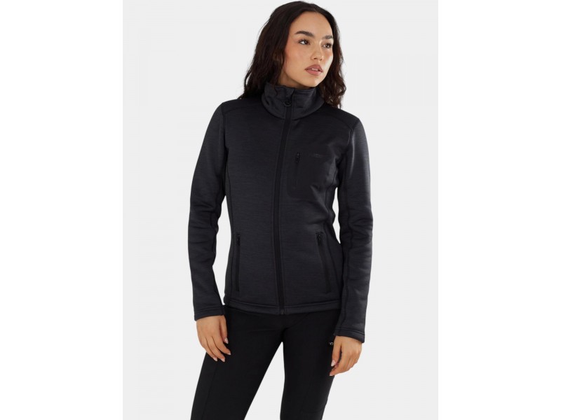 Fundango Antilles Melange Jacket D – női fekete melange polár