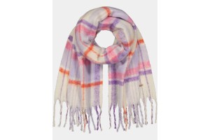 Barts Loriant Scarf D - kockás női sál (18-lilac)