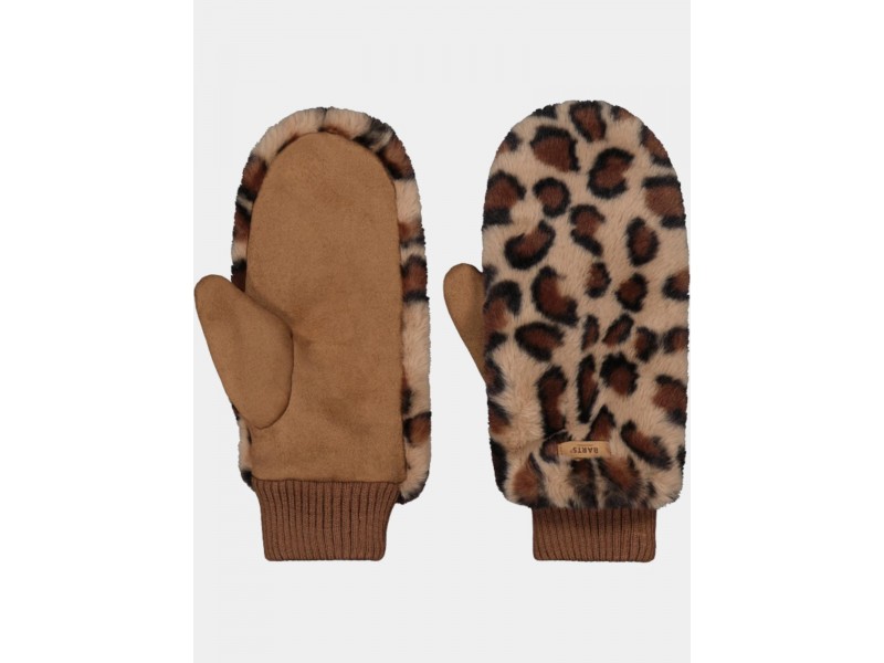 Barts Fur Mitts női kesztyű - 37 Print Brown
