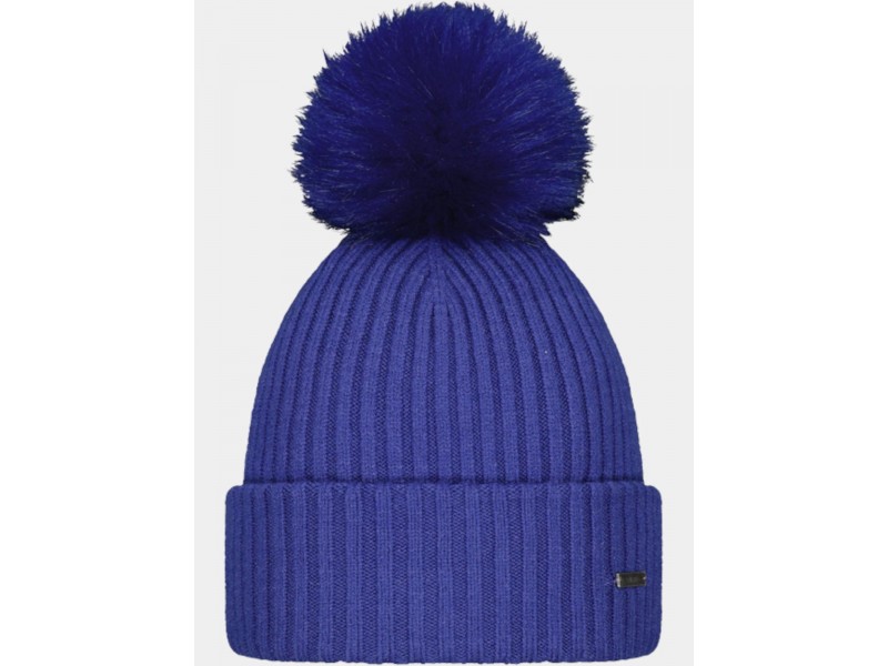 Barts Kenzie női sapka kobalt műszőrme pompon