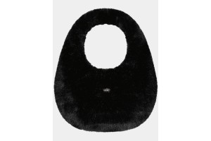 Barts Reydar Bag D - fekete műszőrme női válltáska 33x51 cm