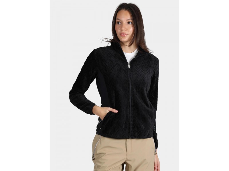 Luhta Ikaala női fekete polár pulóver - Slim fit