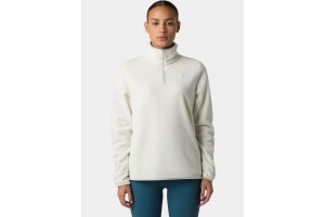 The North Face W Glacier Fleece 1/4 Zip — qli-white dune