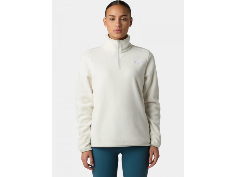 The North Face W Glacier Fleece 1/4 Zip — qli-white dune