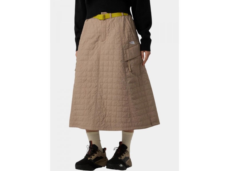 The North Face női steppelt midi szoknya - box-mushroom