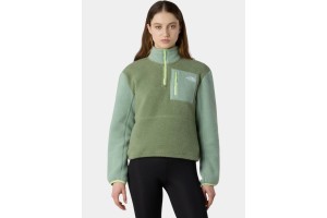 The North Face W Yumiori 1/4 Zip női pulóver - bark_mist