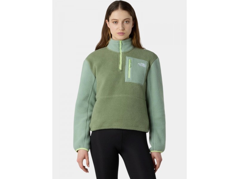 The North Face W Yumiori 1/4 Zip női pulóver - bark_mist