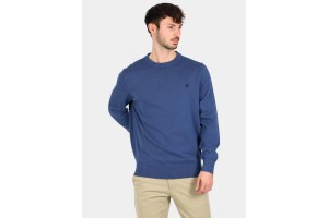 Timberland Cotton Yd férfi pulóver - sötétkék