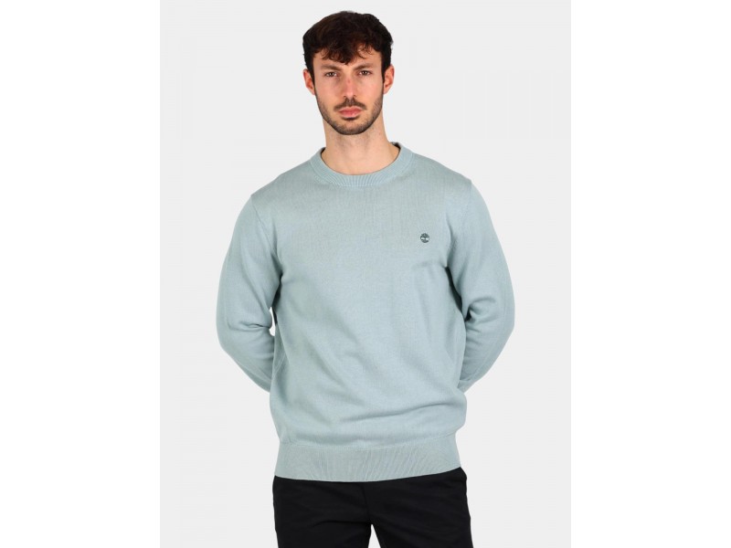 Timberland Cotton Yd férfi pulóver — eym-silver blue