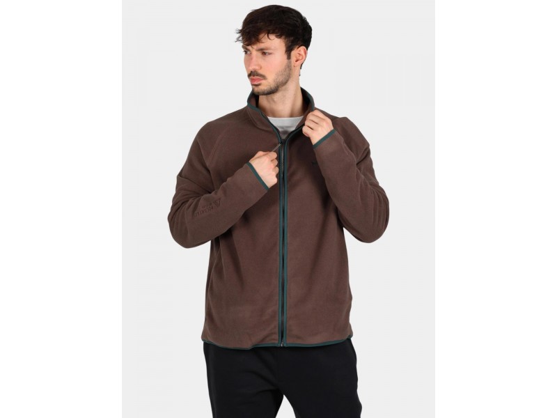 Timberland Polartec 100 férfi full zip pulóver - chocolate brown