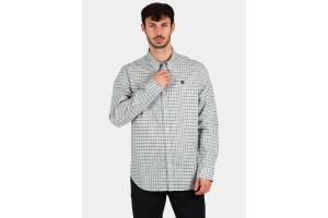 Timberland Stretch Poplin Gingham Shirt - eyn-silver blue
