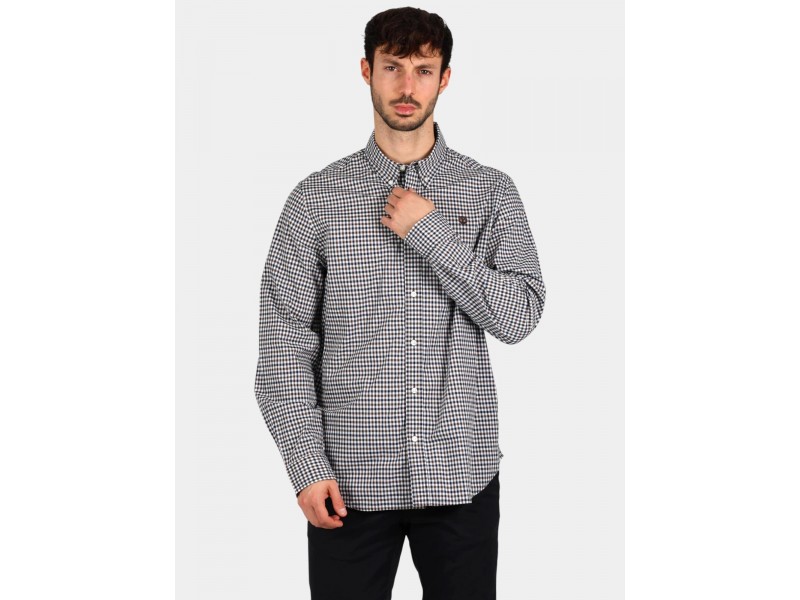 Timberland férfi gingham ing - chocolate brown